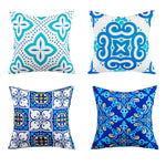 Load image into Gallery viewer, Modern Geometric Moroccan Abstract Waterproof Cushion Cover  - (Set of 4 - 45x45cm)
