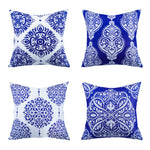 Load image into Gallery viewer, Bohemian Mandala waterproof cushion cover, Design 2, 45x45 cm, vibrant colors.
