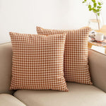 Load image into Gallery viewer, Modern houndstooth patterned cushion cover, perfect for sofa or living room

