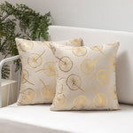 Load image into Gallery viewer, Star pattern velvet cushion cover (18x18 inches - 45x45 cm) in beige color
