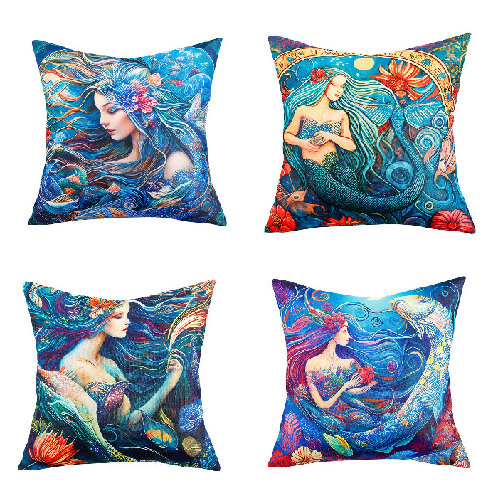 Waterproof marine-themed cushion covers 45x45 cm for outdoor and garden decor – RKAAS HOME