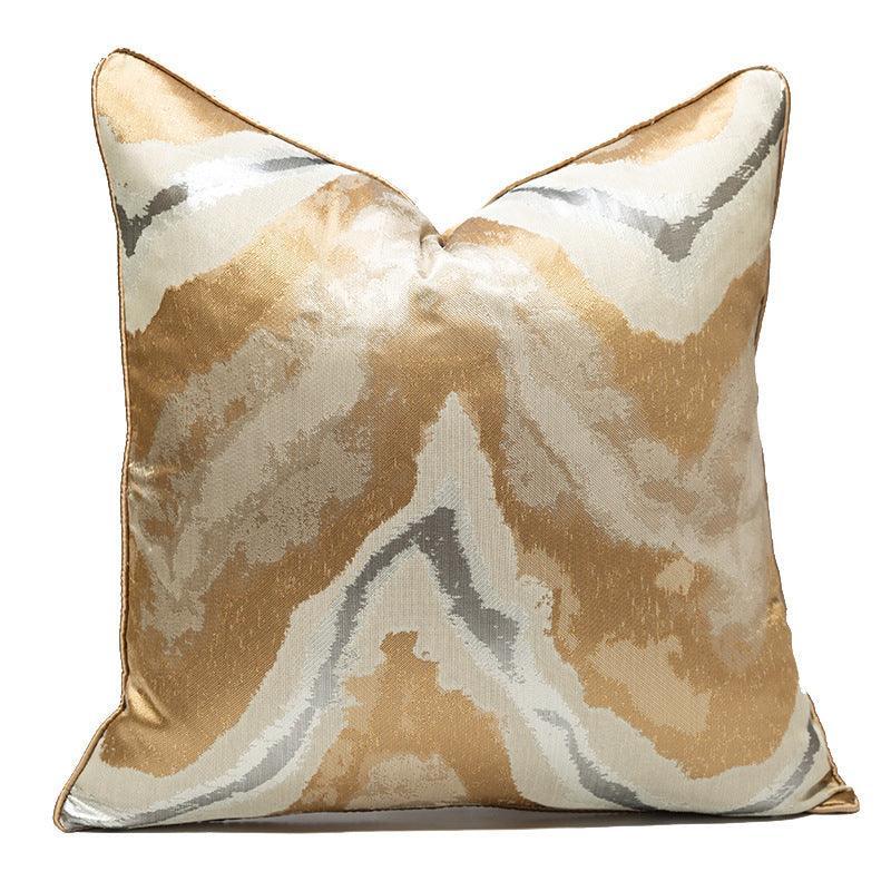 Designer jacquard cushion cover, 18x18 inches (45x45 cm), luxury decorative square pillow cover for home decor, elegant textured fabric