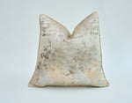 Load image into Gallery viewer, Luxury jacquard silk cushion cover with abstract metallic texture
