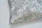 Load image into Gallery viewer, Textured gray pillow on a light gray background
