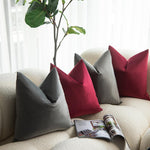 Load image into Gallery viewer, Dutch Velvet Grey Colour Cushion Covers 45X45CM &amp; 50X50CM
