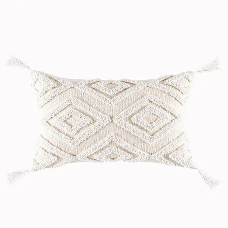 Boho Cotton Cushion Cover with Tassels | Tufted Design 9 & 10