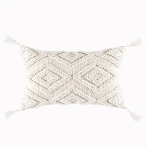 Boho Cotton Cushion Cover with Tassels | Tufted Design 9 & 10