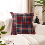 Load image into Gallery viewer, Polyester Cotton Tartan Check Cushion Cover Home Sofa 45x45 CM (18"x18") -  Multiple Designs
