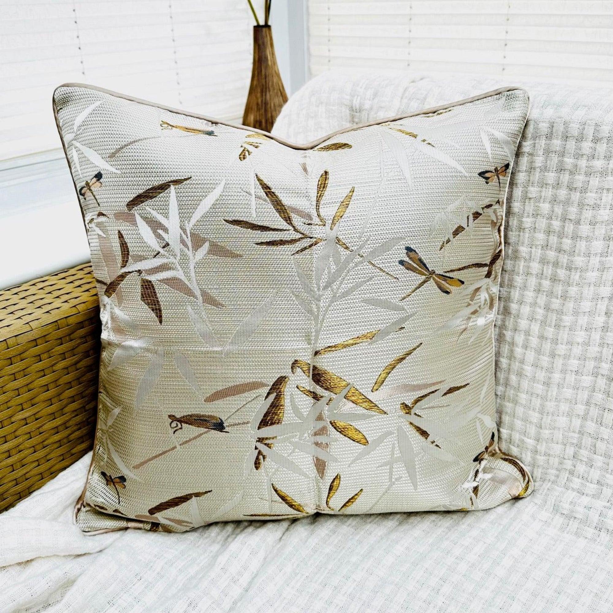 Designer Jacquard Silk Cushion Cover - Style 64