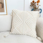 Load image into Gallery viewer, Pure cotton custom boho tassel style tufted cushion cover for home decoration
