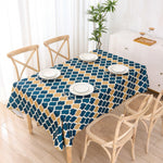 Load image into Gallery viewer, Water-resistant table cloth for indoor and outdoor dining use.
