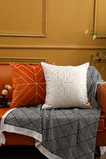 Load image into Gallery viewer, Designer Cushion Cover with Black Piping (18x18" - 45x45 cm) - Style 51
