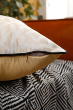 Load image into Gallery viewer, Designer Cushion Cover with Black Piping (18x18" - 45x45 cm) - Style 51
