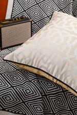 Load image into Gallery viewer, Designer Cushion Cover with Black Piping (18x18" - 45x45 cm) - Style 51
