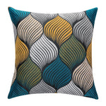 Load image into Gallery viewer, Floral embroidered chenille and velvet cushion cover, 45cm x 45cm size
