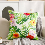 Load image into Gallery viewer, Stylish water and stain-resistant floral cushion cover for outdoor furniture.
