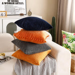 Load image into Gallery viewer, Corduroy Cushion Covers Home Sofa 50x50CM - Blue
