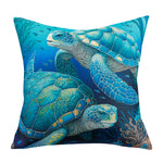 Load image into Gallery viewer, RKAAS HOME waterproof garden cushion covers with marine-themed design - 45x45 cm
