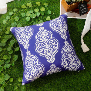 Outdoor waterproof cushion cover featuring colorful mandala design, Design 2, 45x45 cm.