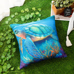 Load image into Gallery viewer, RKAAS HOME waterproof garden cushion covers with marine-themed design - 45x45 cm
