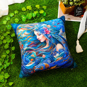 RKAAS HOME waterproof garden cushion covers with marine-themed design - 45x45 cm