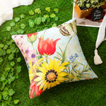 Load image into Gallery viewer, RKAAS HOME waterproof garden cushion covers with floral design - 45x45 cm
