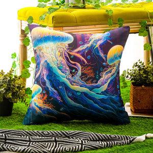 Stain-resistant marine-themed cushion covers for outdoor lounge and sofa seating