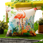 Load image into Gallery viewer, Nature-inspired bird print throw pillow cover with waterproof fabric for long-lasting use.
