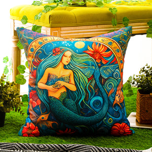 Waterproof marine-themed cushion covers 45x45 cm for outdoor and garden decor – RKAAS HOME