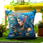 Load image into Gallery viewer, RKAAS HOME waterproof garden cushion covers with marine-themed design - 45x45 cm
