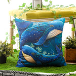 Load image into Gallery viewer, Stain-resistant marine print cushion covers for garden, balcony, and patio decor
