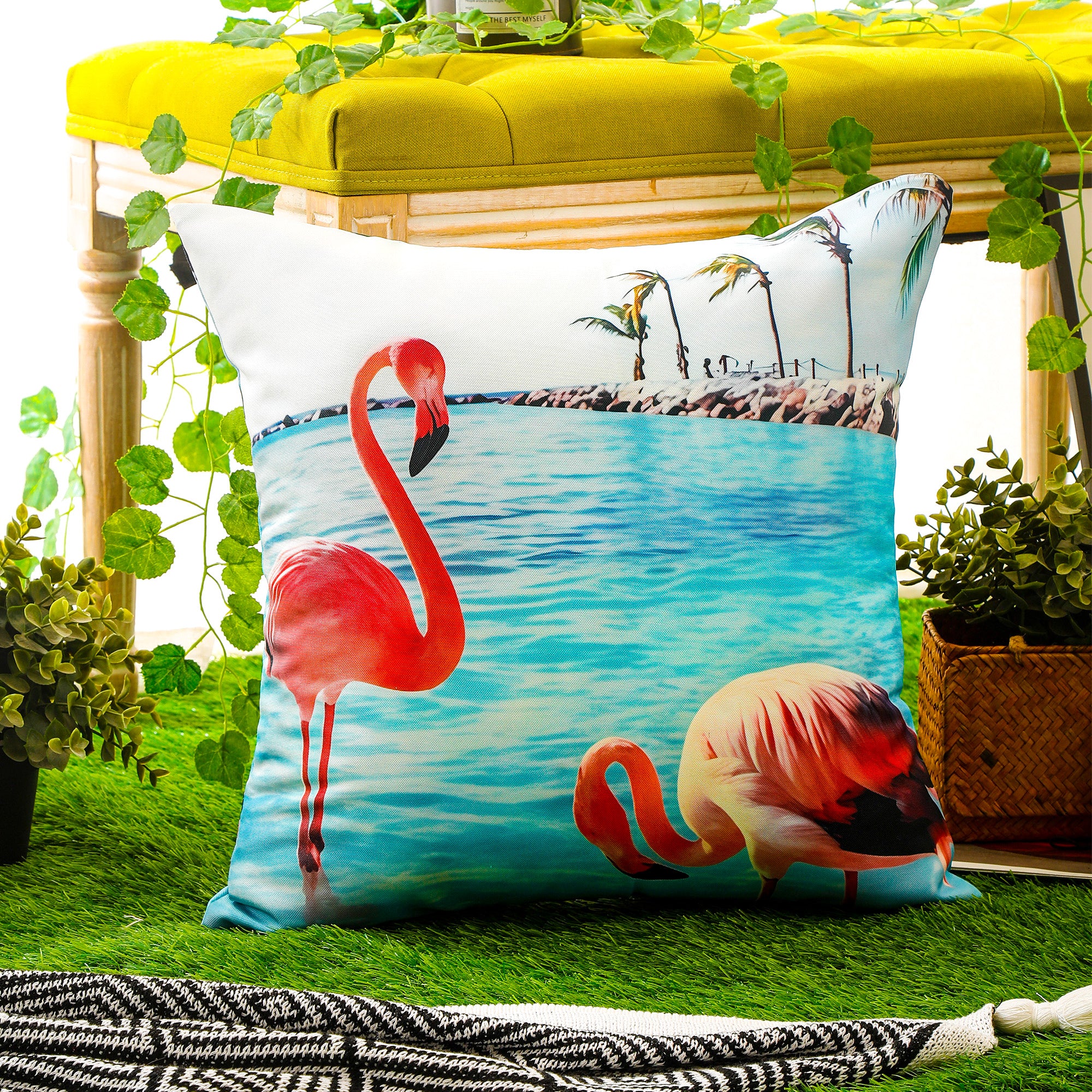 Coastal-style marine print cushion covers, perfect for home, garden, and beachside retreats.