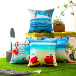 Load image into Gallery viewer, Durable and waterproof marine-themed pillow cover set for beach and coastal décor
