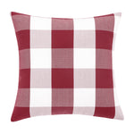 Load image into Gallery viewer, Burgundy buffalo check cushion cover in polyester, 45x45 cm
