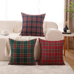 Load image into Gallery viewer, Tartan plaid cushion covers for home sofa, living room, bed room
