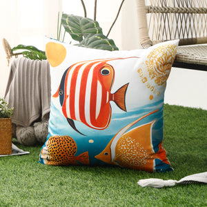Waterproof Garden Cushion Covers - Marine-Themed Design 9