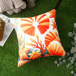 Waterproof Garden Cushion Covers - Marine-Themed Design 6 (Set of 4 - 45x45cm)