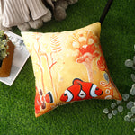 Load image into Gallery viewer, RKAAS HOME waterproof garden cushion covers with marine-themed design - 45x45 cm

