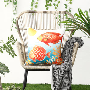 Waterproof Garden Cushion Covers - Marine-Themed Design 9