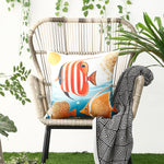 Load image into Gallery viewer, RKAAS HOME waterproof garden cushion covers with marine-themed design - 45x45 cm
