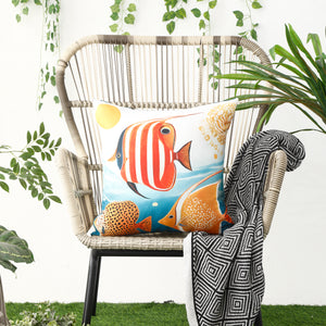 Waterproof Garden Cushion Covers - Marine-Themed Design 9