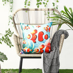 Load image into Gallery viewer, RKAAS HOME waterproof garden cushion covers with marine-themed design - 45x45 cm
