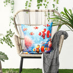 Load image into Gallery viewer, RKAAS HOME waterproof garden cushion covers with marine-themed design - 45x45 cm
