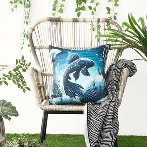 Waterproof Garden Cushion Covers - Marine-Themed Design 8 (Set of 4 - 45x45cm)