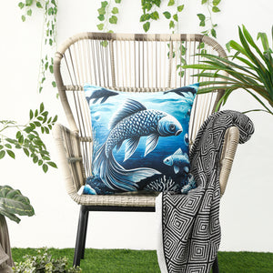 Waterproof Garden Cushion Covers - Marine-Themed Design 8 (Set of 4 - 45x45cm)