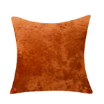 Load image into Gallery viewer, Crushed Ice Velvet Square Cushion Cover in Burnt Orange, 45x45 cm.
