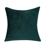 Load image into Gallery viewer, Crushed Ice Velvet Square Cushion Cover in Dark Green, 45x45 cm.
