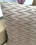 Load image into Gallery viewer, Scissors Pattern Velvet Cushion Covers 45X45CM - Coffee Cream
