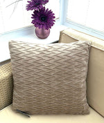 Load image into Gallery viewer, Velvet cushion cover with unique scissors pattern design for modern home decor
