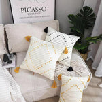 Load image into Gallery viewer, Boho Tassel Style Tufted Square Cushion Covers Home Decoration 45x45cm (18 x 18 Inches)
